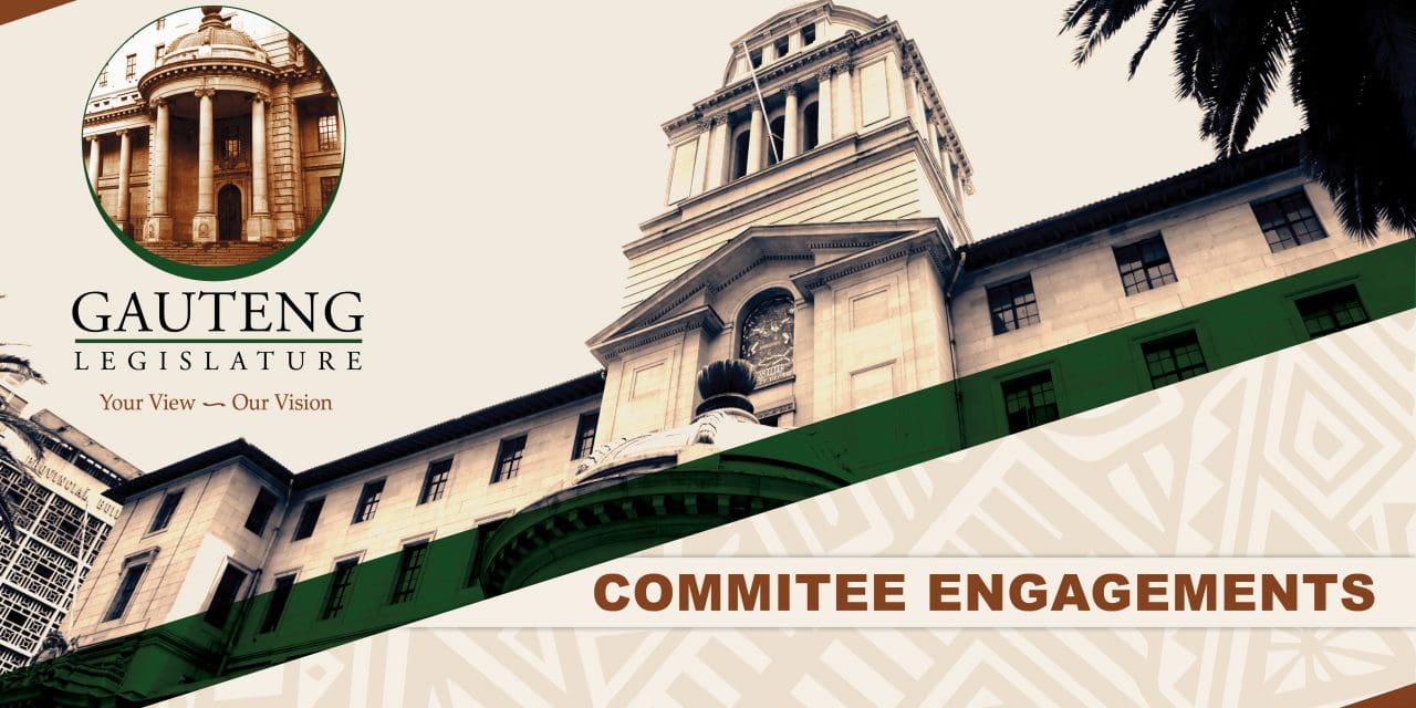 committee engagements, 08 december 2020