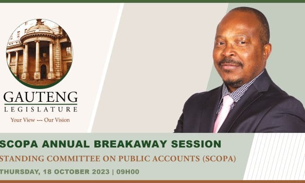 SCOPA Assesses Gauteng Departments’ Audit Outcomes for the 2022/2023 Financial Year